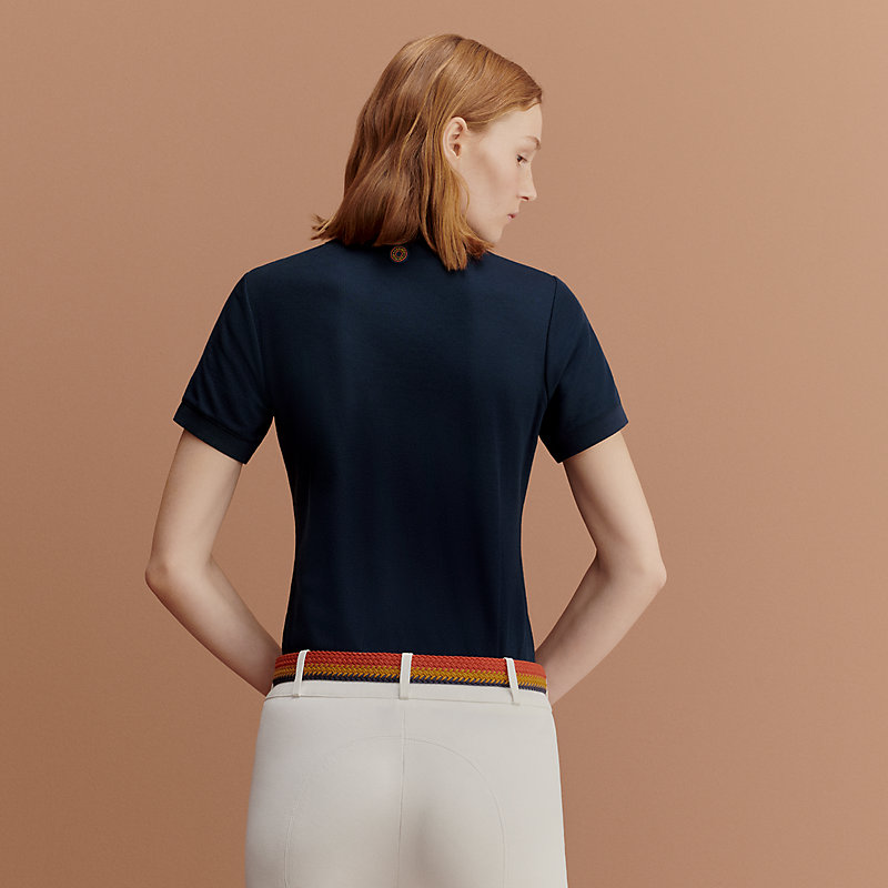 Polo technique Double Jeu - Bleu | Hermès France